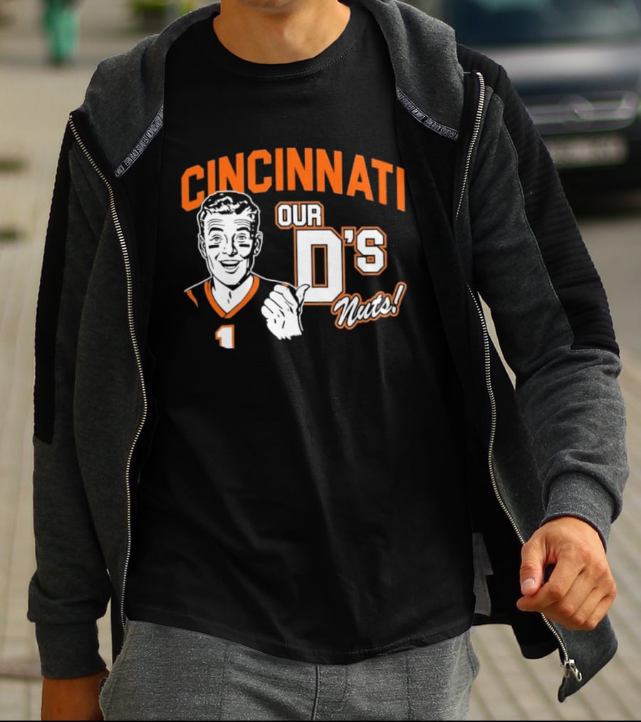 Cincinnati Our D's Nuts Football Orange T-Shirt