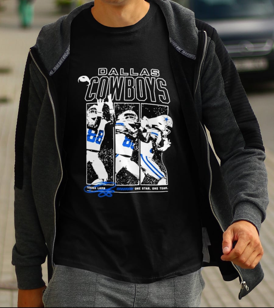 Dallas Cowboys CeeDee Lamb 88 One Star One Team T-Shirt