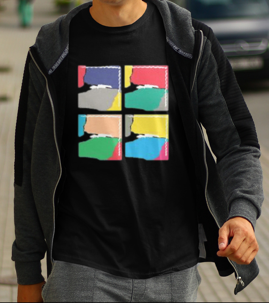 Genesis Abacab 45th Anniversary Multicolor Blocks T-Shirt
