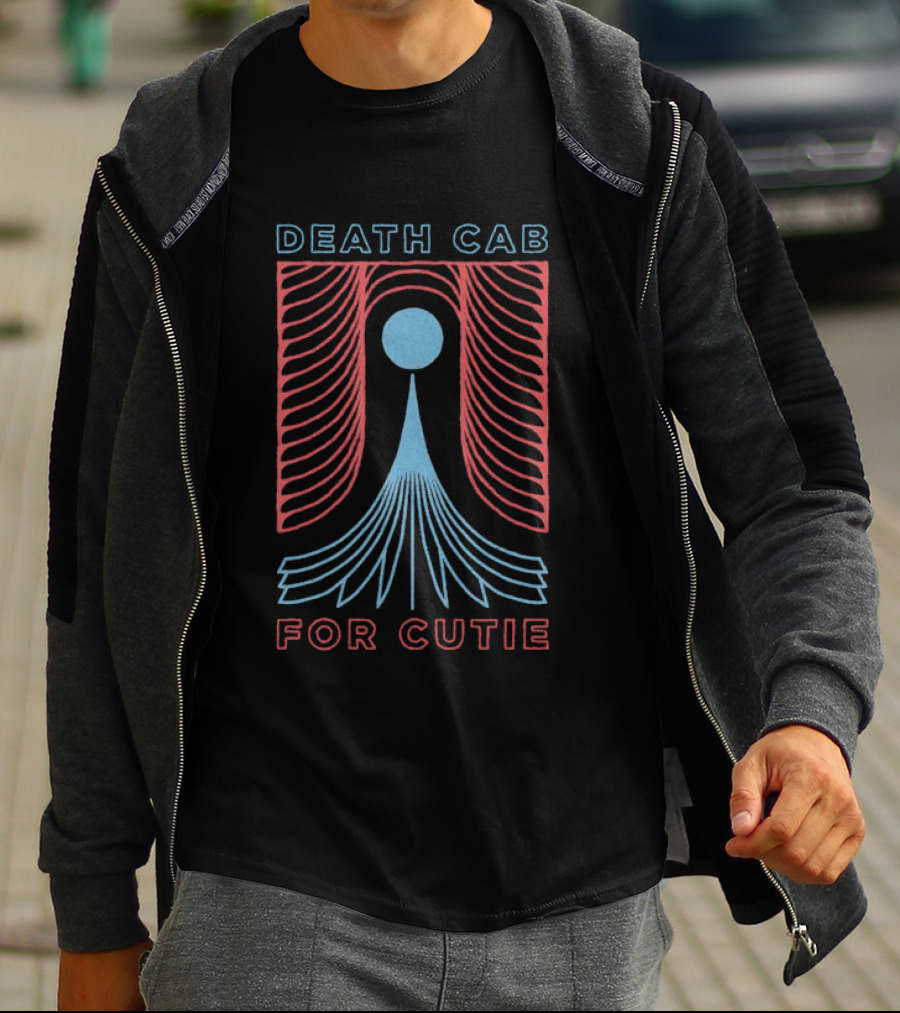 Death Cab For Cutie Vortex Blue And Red Abstract Lines T-Shirt