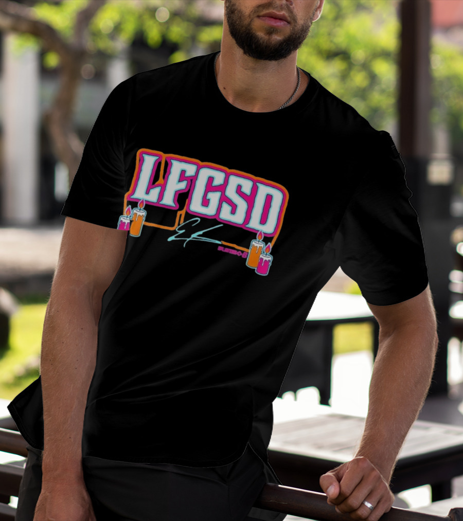 LFGSD Ethan Salas Signature Candles T-Shirt