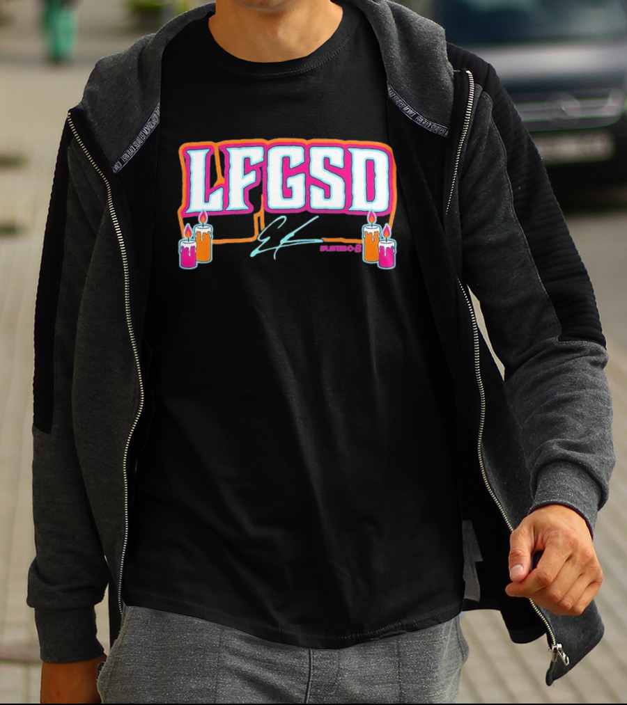LFGSD Ethan Salas Signature Candles T-Shirt