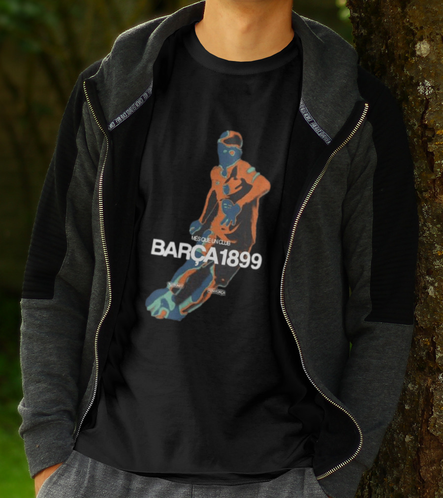 BARÇA 1899 Més Que Un Club Vibrant Black Pulse Player FCBarcelona T-Shirt
