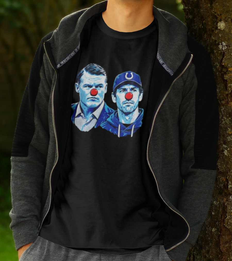 Indianapolis Colts Matt Ryan Red Clown Noses Two Men T-Shirt