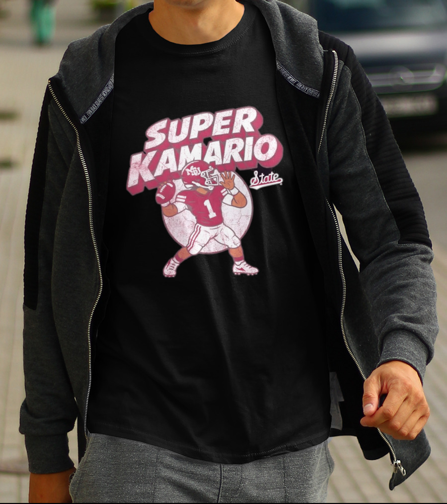Super KaMario State No 1 Mississippi Bulldogs Football T-Shirt