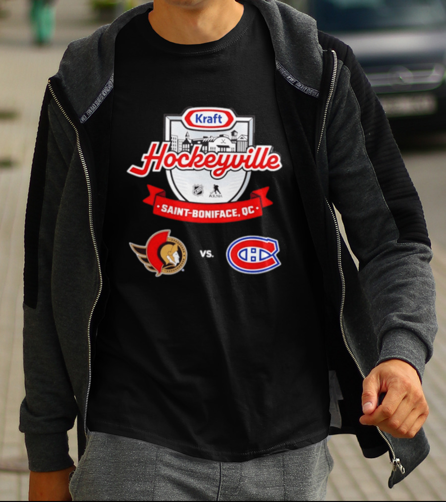Kraft Hockeyville Saint Boniface QC Ottawa Senators Vs Montreal Canadiens NHL AHL Matchup T-Shirt