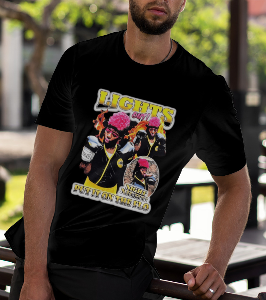 Laquanda Lights Out Night Night Put It On The Flo Boxing Gloves T-Shirt