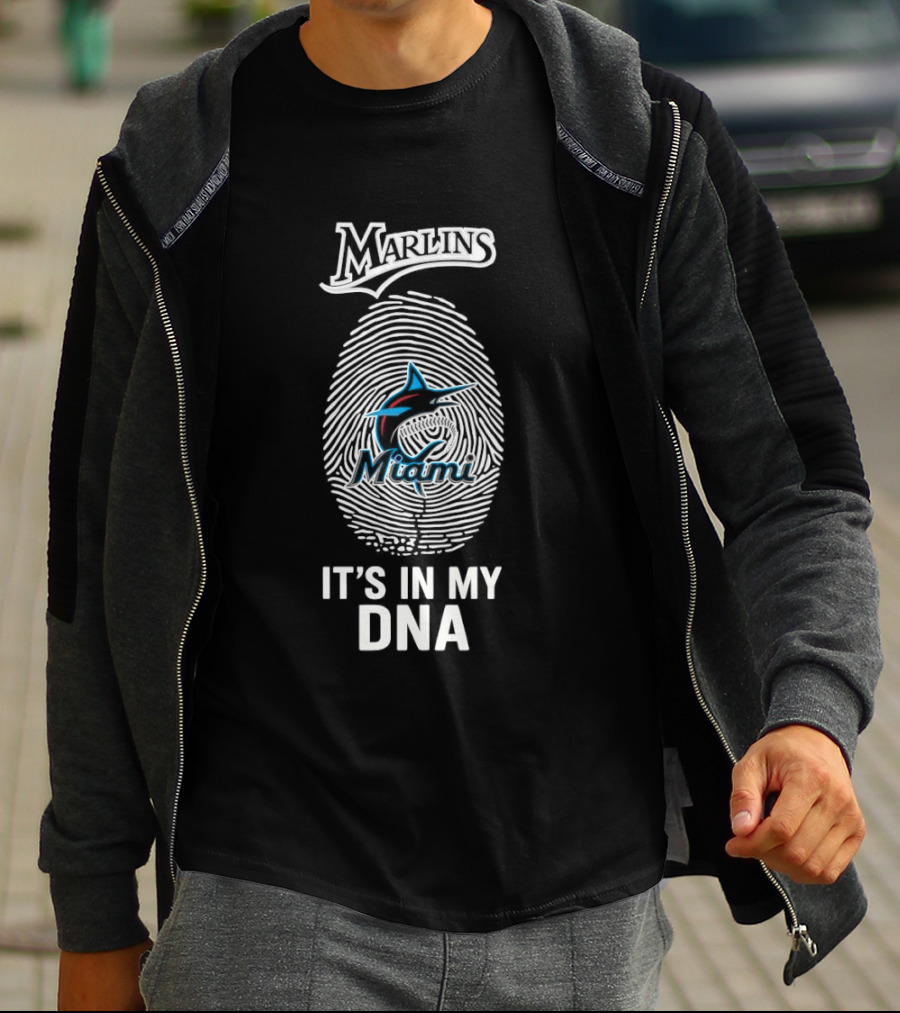 Marlins Miami It's In My DNA MLB Baseball Fan Gear T-Shirt