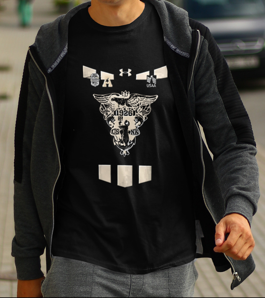 Under Armour Navy Football 1926 Crest Design NCAA T-Shirt