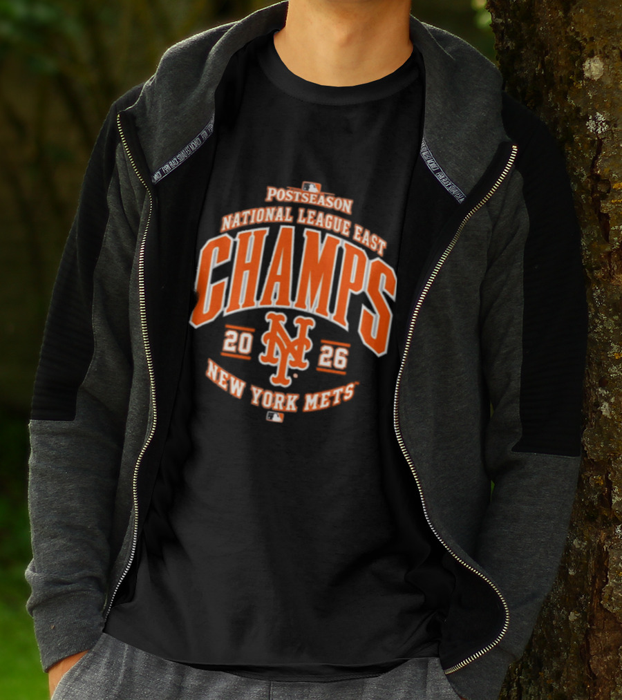 New York Mets 2026 National League East Champs Postseason T-Shirt