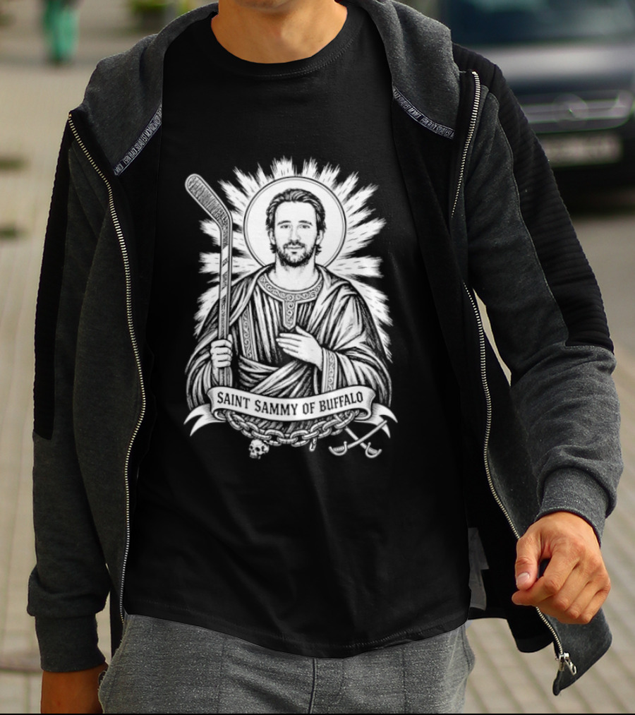 Saint Sammy Of Buffalo Mattias Samuelsson Buffalo Sabres Hockey Halo T-Shirt