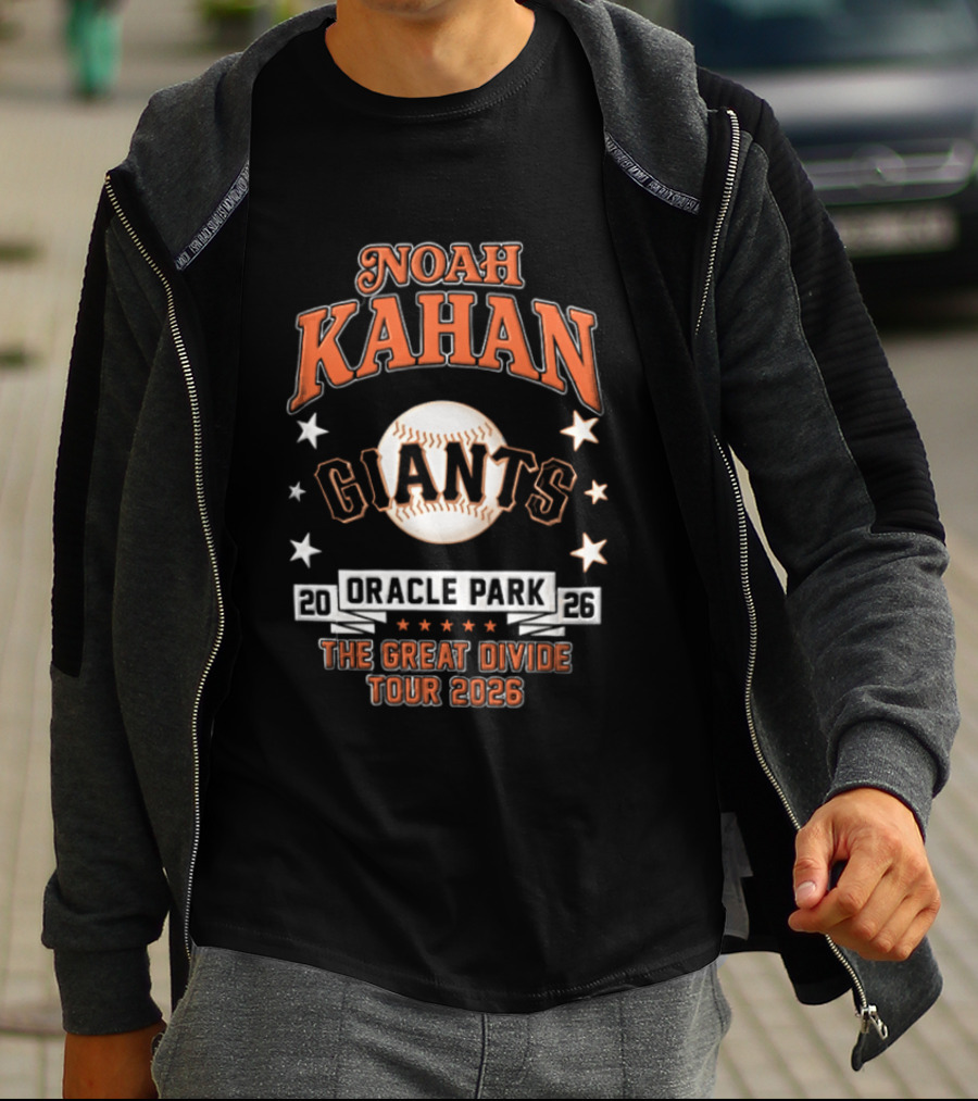 Noah Kahan Giants Oracle Park The Great Divide Tour 2026 T-Shirt