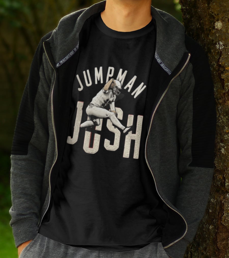 Jumpman Josh Allen Football Player Action Over Defender T-Shirt