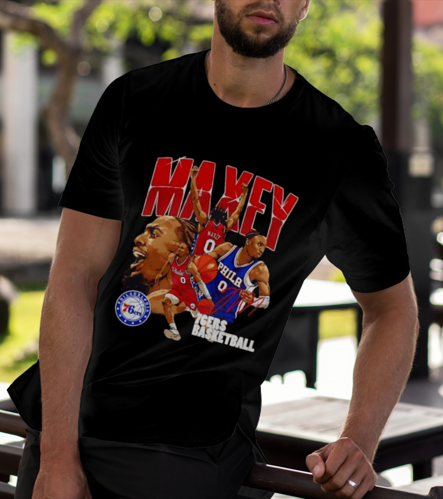 Tyrese Maxey Philadelphia 76ers Collage T-Shirt
