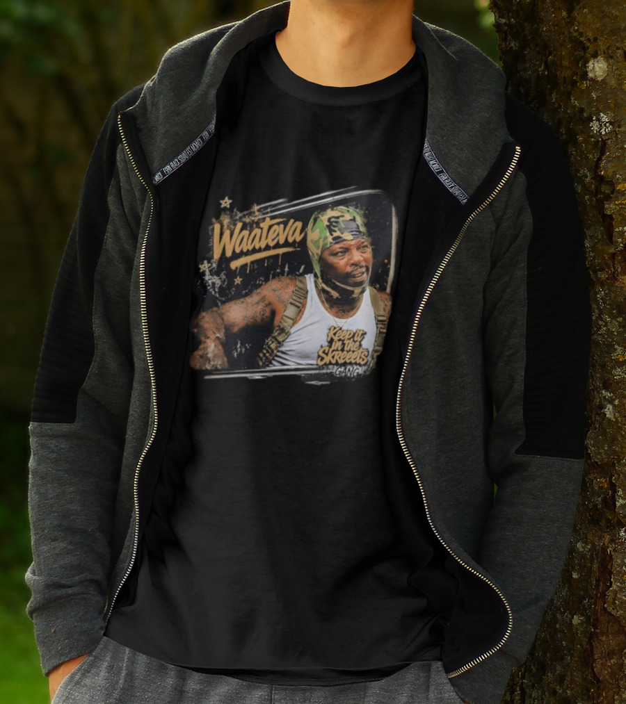 Waateva Keep It In The Skreeets Gang Camouflage Bandana T-Shirt