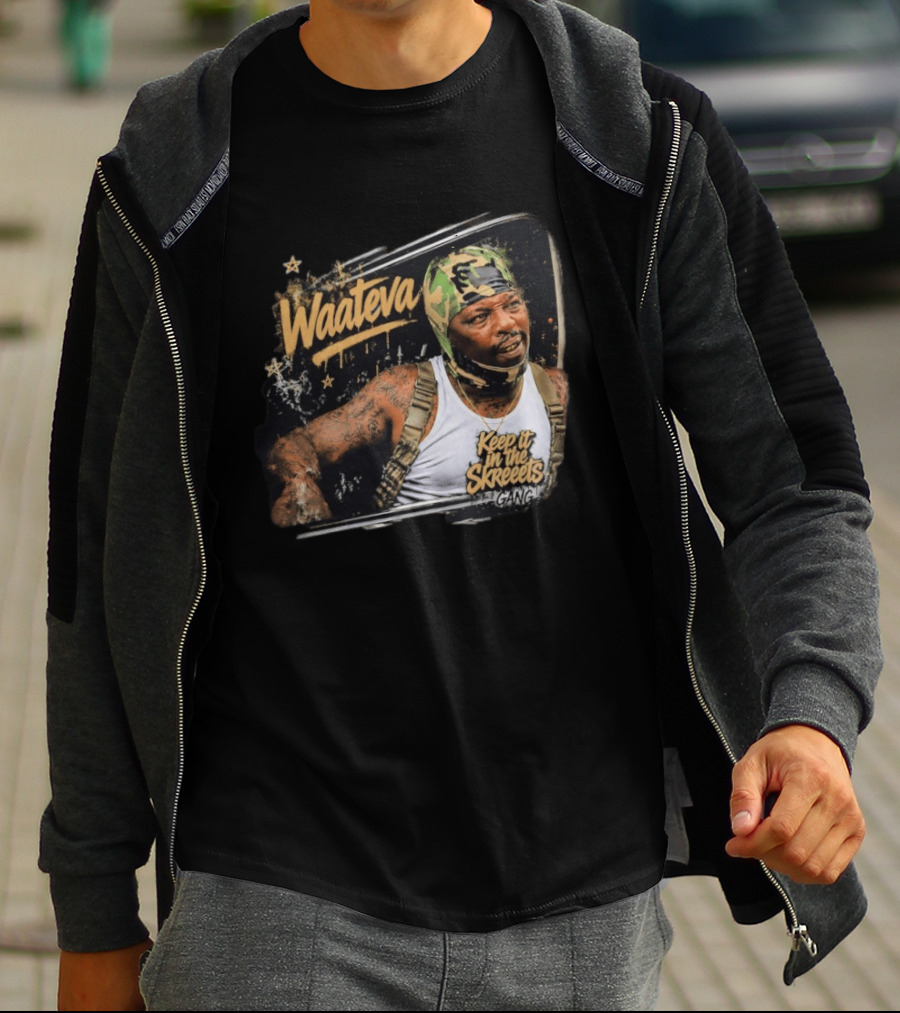 Waateva Keep It In The Skreeets Gang Camouflage Bandana T-Shirt