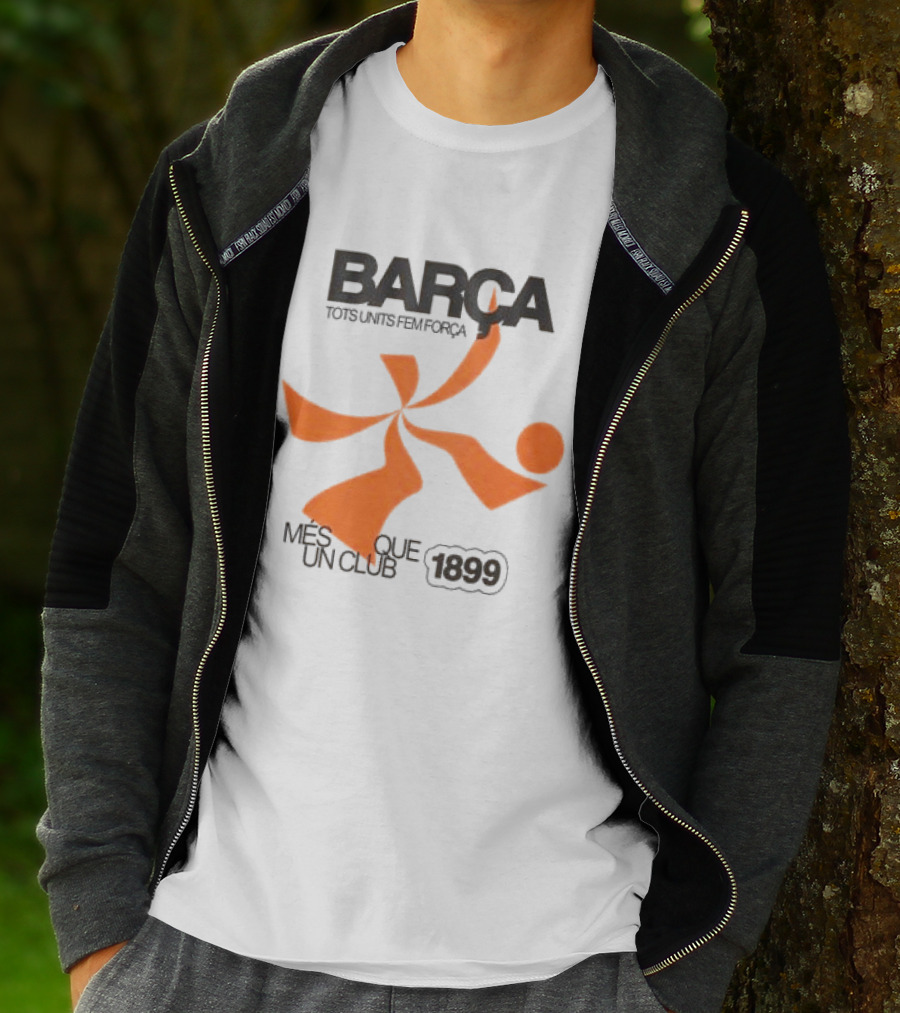 BARÇA Tots Units Fem Força Més Que Un Club 1899 Ecru Pulse Motion T-Shirt