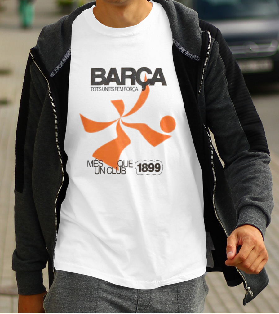 BARÇA Tots Units Fem Força Més Que Un Club 1899 Ecru Pulse Motion T-Shirt