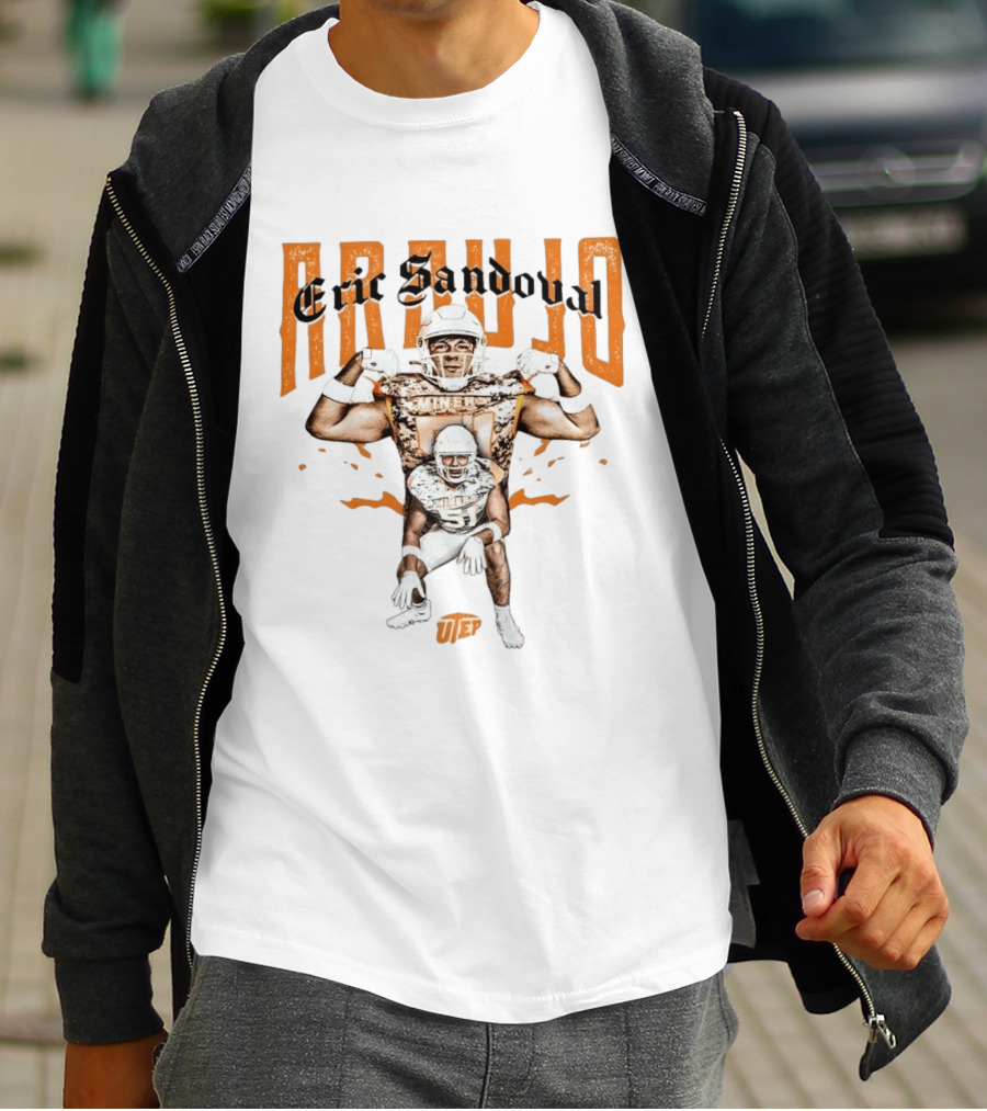 NCAA Football UTEP Eric Sandoval Araujo Collage T-Shirt