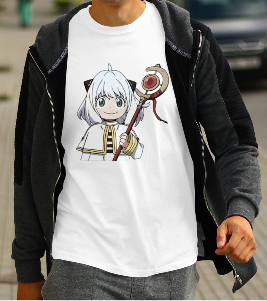 Spy X Family X Frieren Beyond Journey's End Anya Slayer Crossover Anime T-Shirt