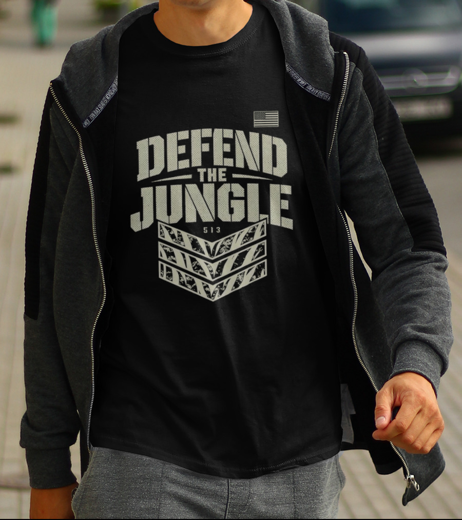 Cincinnati Bengals Defend The Jungle 513 Roar T-Shirt