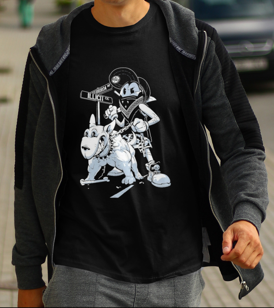 Redrat Illicit Menace Retro Cartoon Adventure T-Shirt