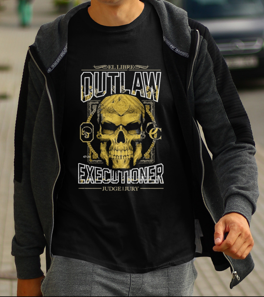 Outlaw Collective Executioner Skull Judge Jury T-Shirt