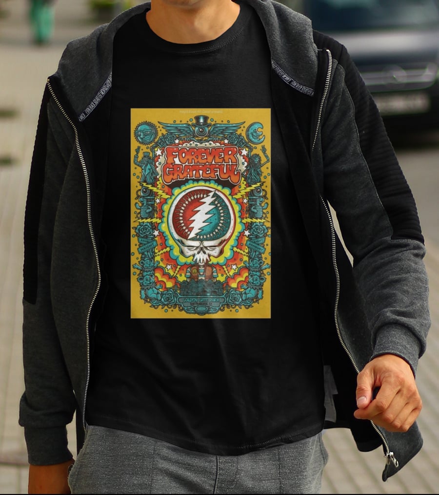 Forever Grateful Golden Gate Park Haight Ashbury San Francisco 2026 T-Shirt