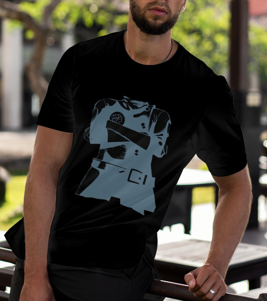 Gorillaz Store Stylo Hood Black Fist T-Shirt