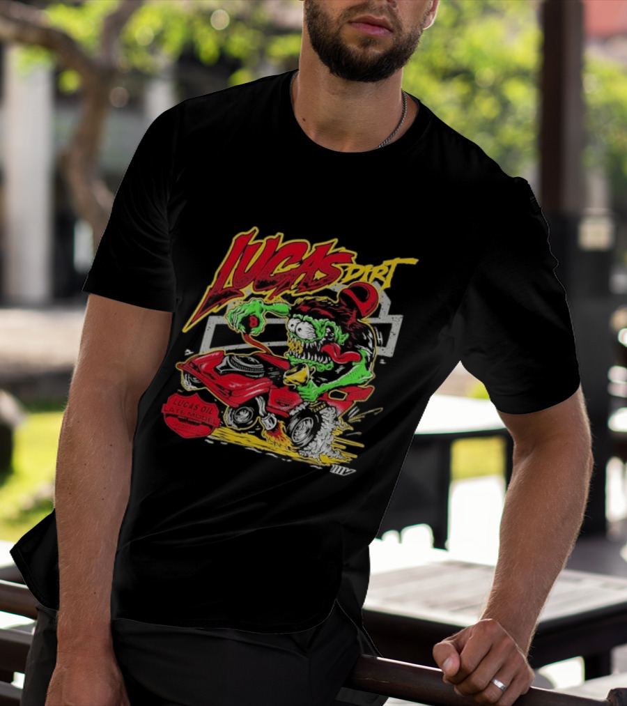 Lucas Dirt Floracing Mad Mark Lucas Oil Late Model T-Shirt