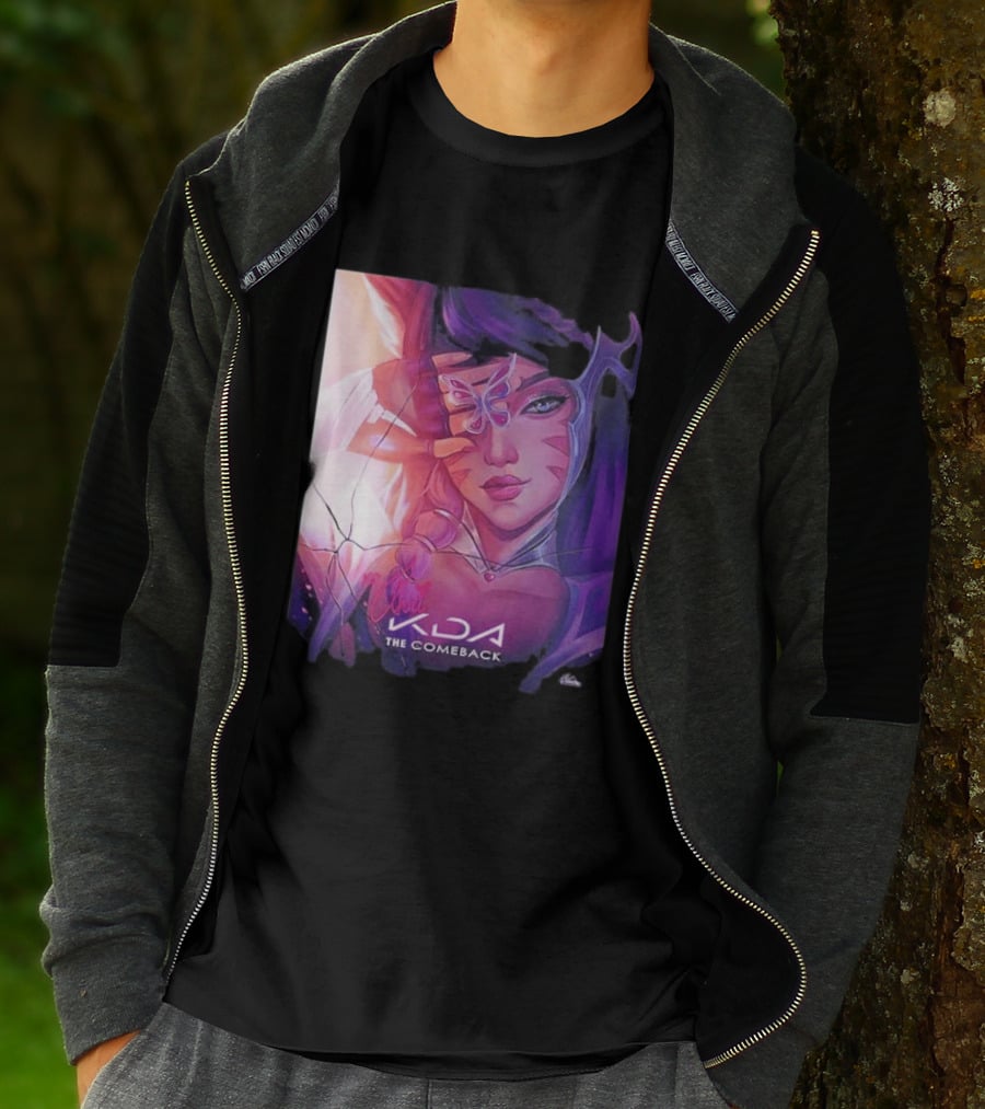 Ahri KDA The Comeback Arcane League Of Legends By Nikkotari T-Shirt