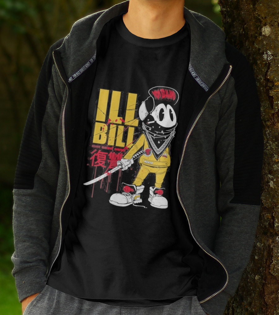 Ill Bill Redrat Illicit Drippy Character With Red And Yellow Details T-Shirt