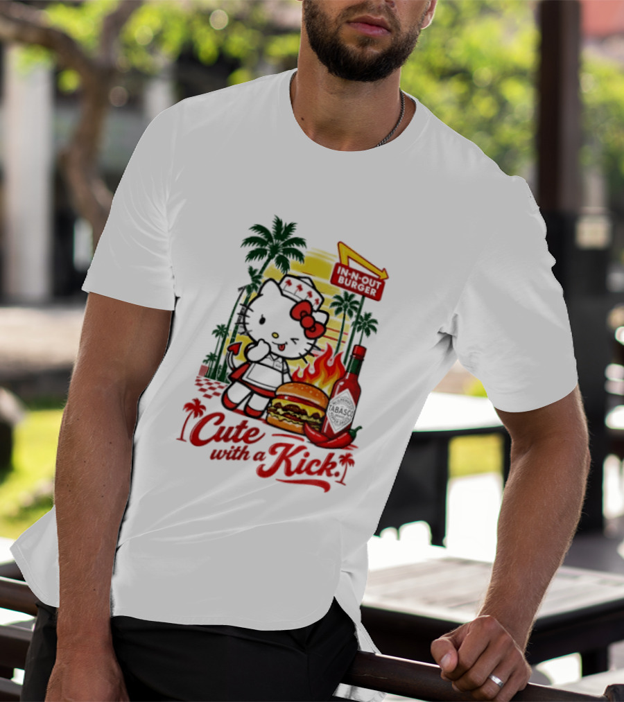 Hello Kitty In N Out Tabasco Cutie With A Kick Burger T-Shirt