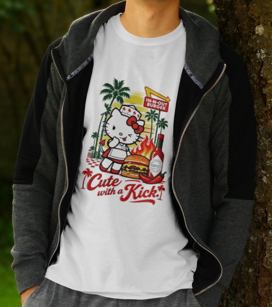 Hello Kitty In N Out Tabasco Cutie With A Kick Burger T-Shirt