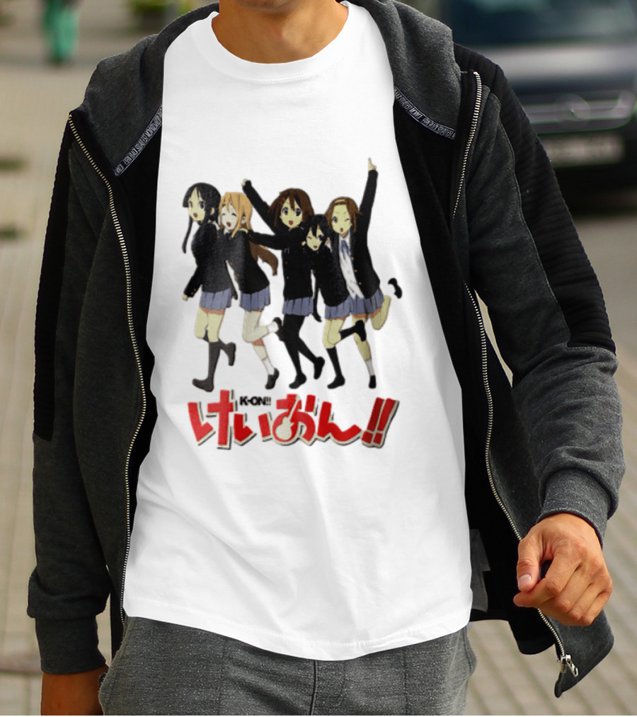 K On Five Anime Girls Jumping Together T-Shirt