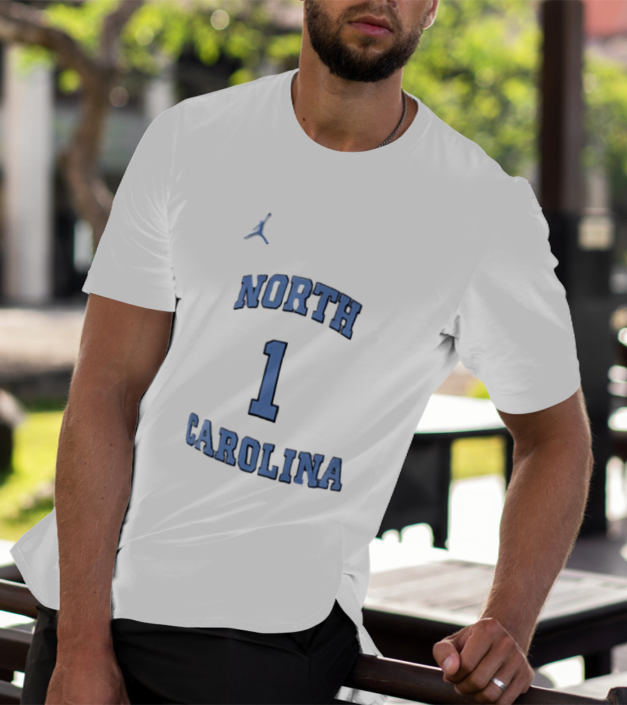 North Carolina Tar Heels Jordan Brand Number 1 Home Replica Basketball T-Shirt