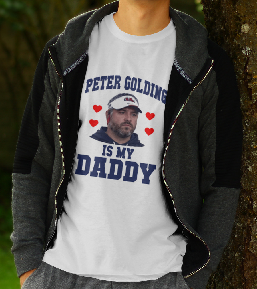 Peter Golding Is My Daddy Red Hearts T-Shirt