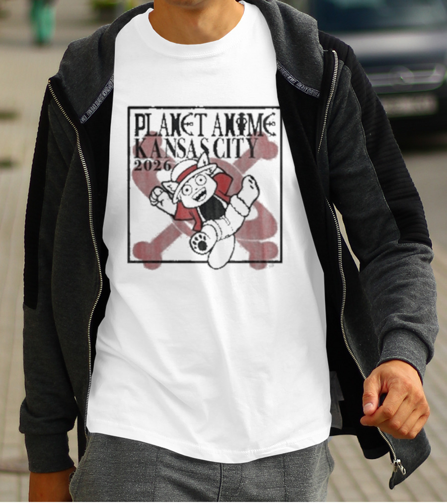 Planet Anime Kansas City 2026 Pirate Panda T-Shirt