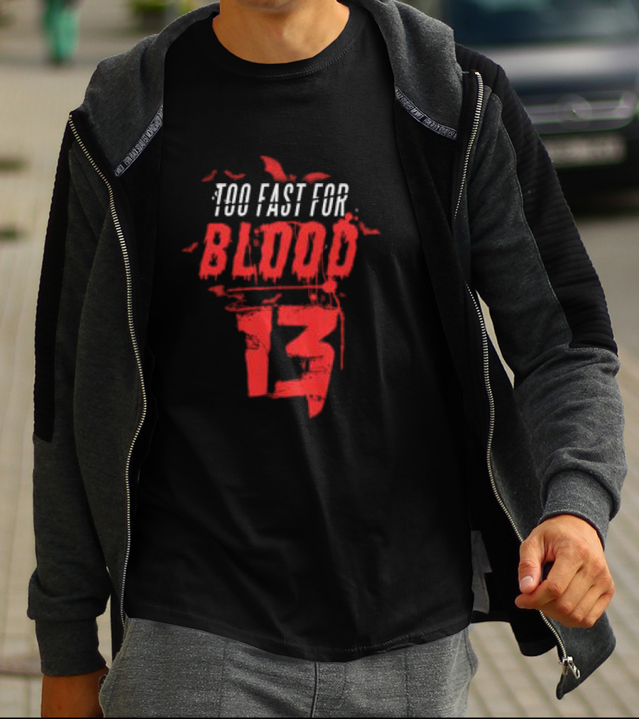 7Hirteenclothing Shop Wednesday 13 Too Fast For Blood Thriller T-Shirt