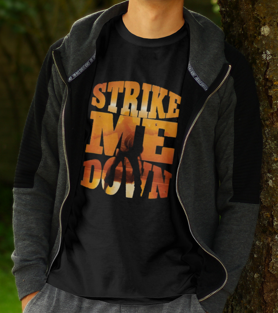 Charles Wesley Godwin Strike Me Down Burnt Orange Cowboy T-Shirt