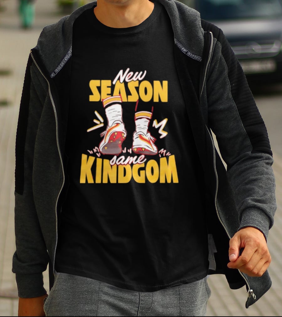 New Season Same Kingdom Kansas City Chiefs Socks And Cleats T-Shirt