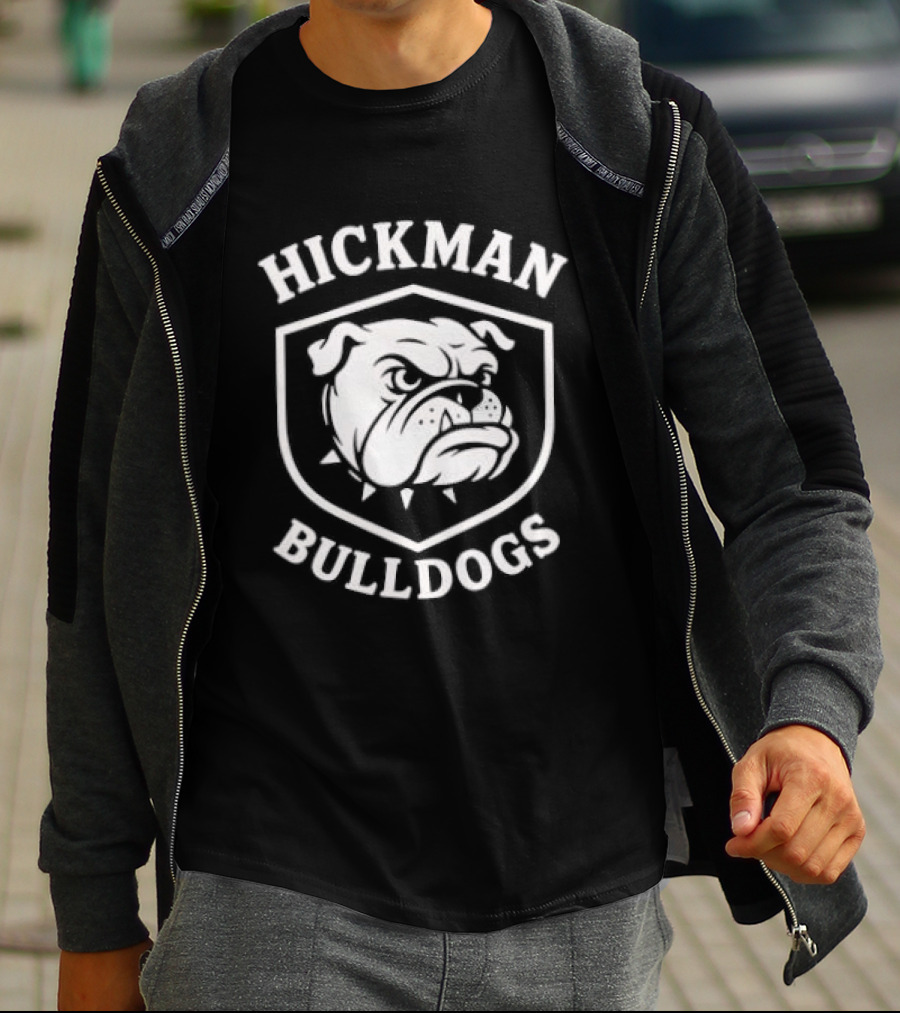 Hickman Bulldogs Mascot Shield T-Shirt