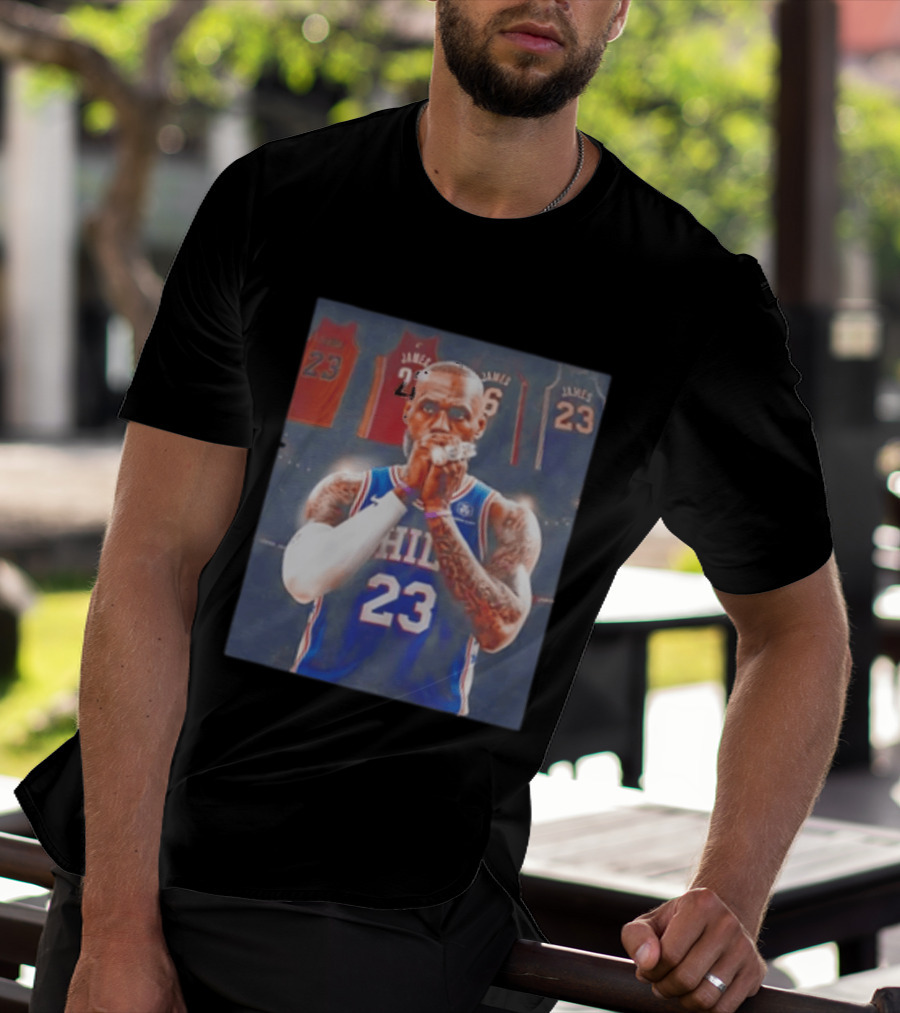 LeBron James Rings Los Angeles Lakers 23 Jerseys 76ers 23 T-Shirt