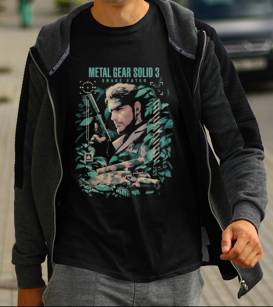 Metal Gear Solid 3 Snake Eater Vintage Camouflage T-Shirt