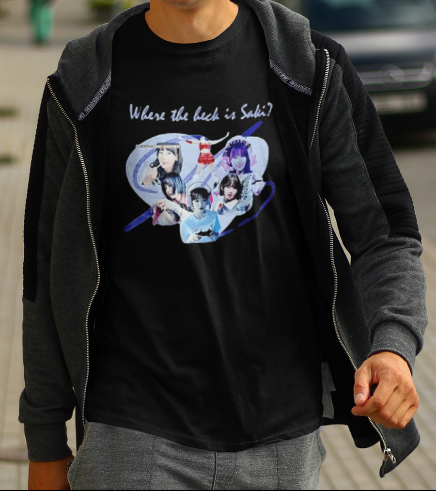 Saki Sakura Where The Heck Is Collage Of Female Idol Photos Miyawaki T-Shirt