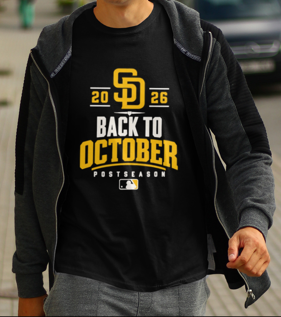 San Diego Padres 2026 Back To October Postseason Baseball MLB T-Shirt