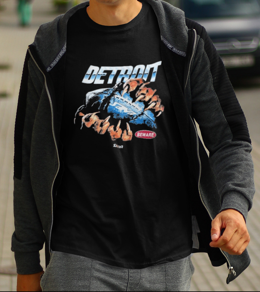 Sana Detroit Beware Football Claws T-Shirt