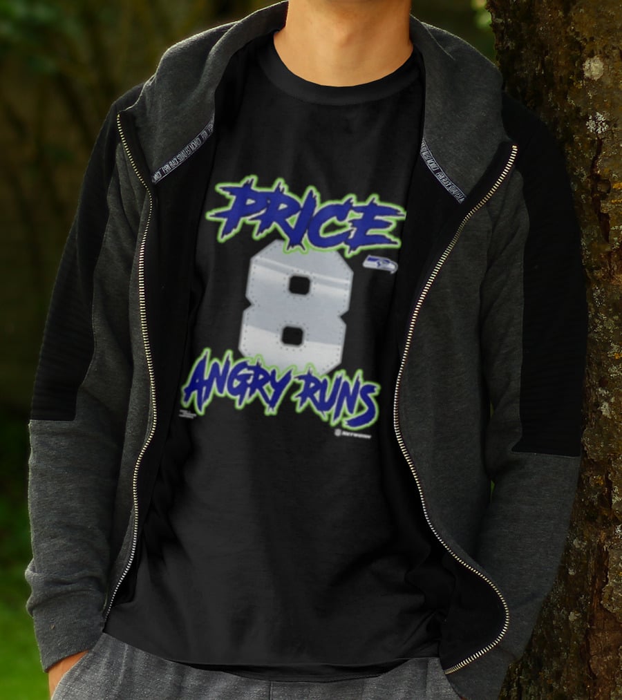 Seattle Seahawks Price 8 Angry Runs 2026 T-Shirt
