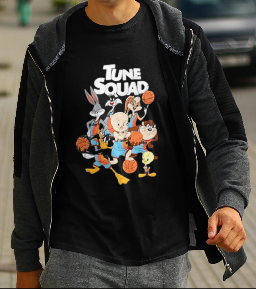 Tune Squad Looney Tunes Characters Basketball Space Jam T-Shirt