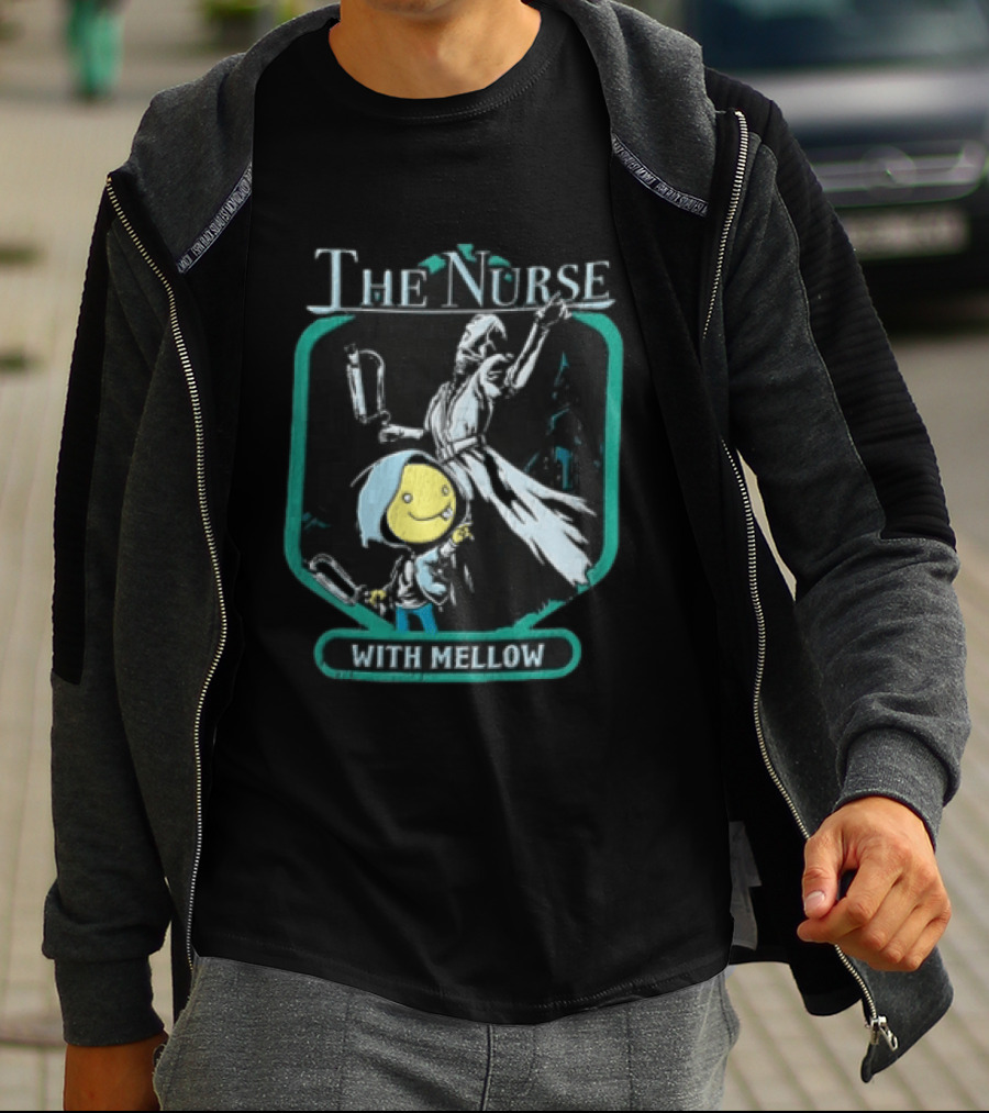 The Nurse With Mellow Holding Syringe Pointing Child T-Shirt